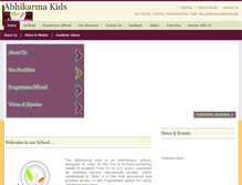 Tablet Screenshot of abhikarma.com